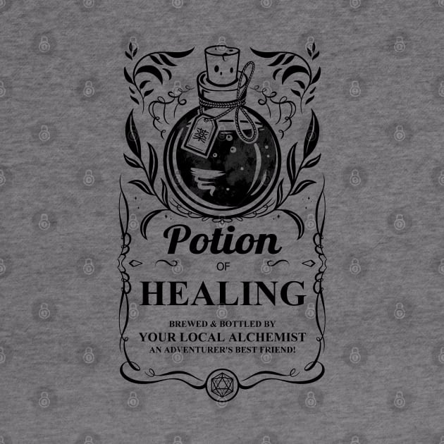 Potion of Healing: Black Version by Milmino